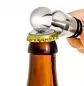 Preview: Design Flaschenöffner für Kronkorken & Weinverschluss 2in1 mit Standfuß, aus hochwertigem Edelstahl