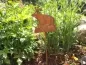 Preview: Gartenstecker Dekostecker Edelrost - Gartendeko Rost - Motiv Frosch Froschkönig Garten